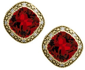 Antique Ruby Earrings