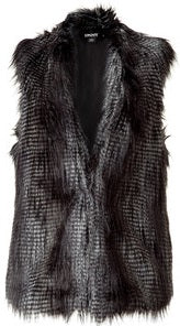 Grey Fur Vest