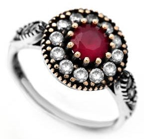 Ruby Solitaire Ring